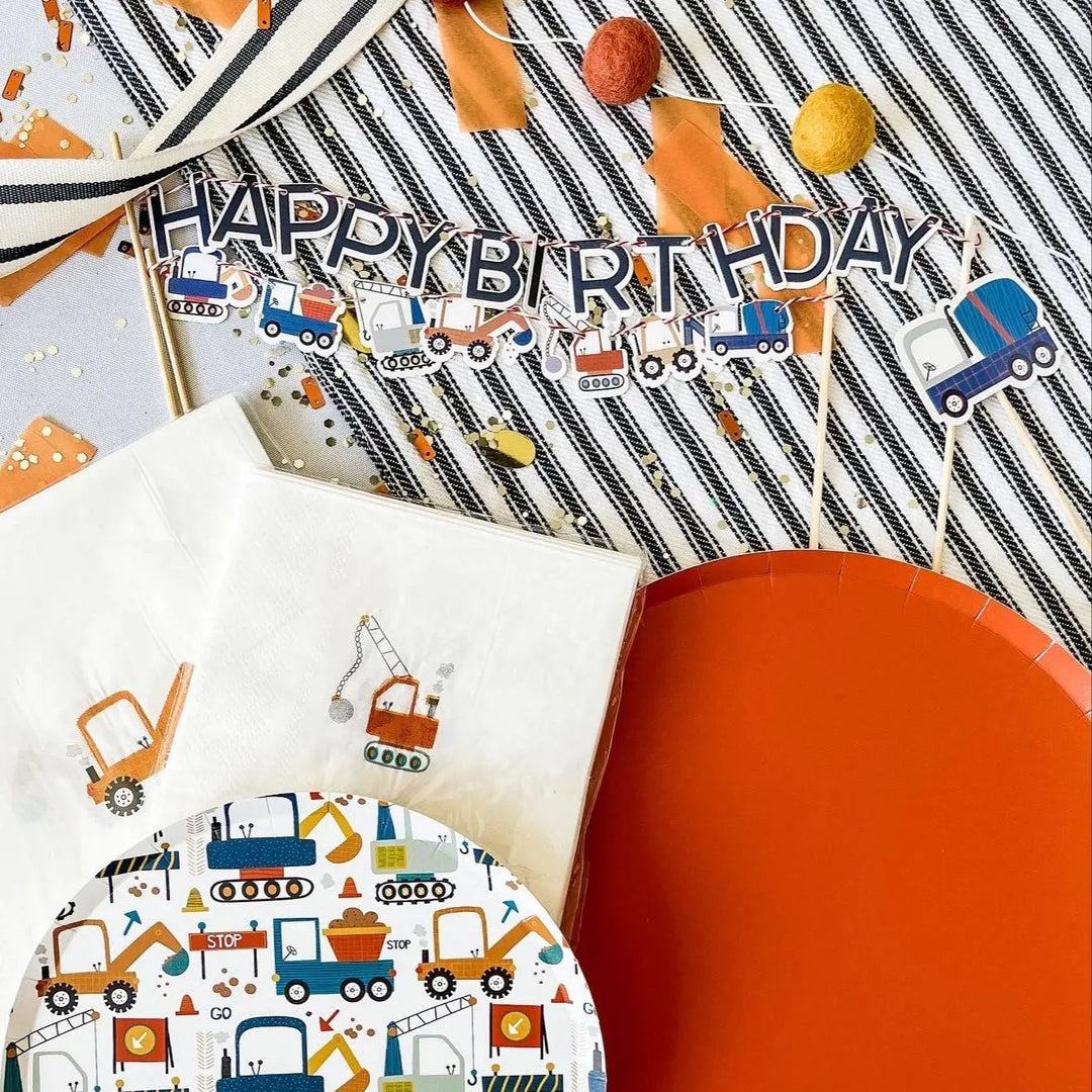 Happy Birthday Cake Banner Navy - Josi James - Cake Banner