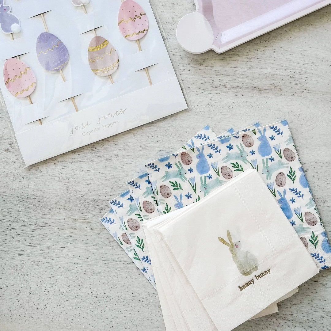 Hunny Bunny Small Disposable Paper Napkins (16pcs) - Josi James - Small Napkins