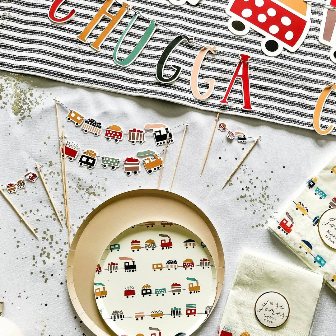 Train Cake Banner - Josi James - Cake Banner