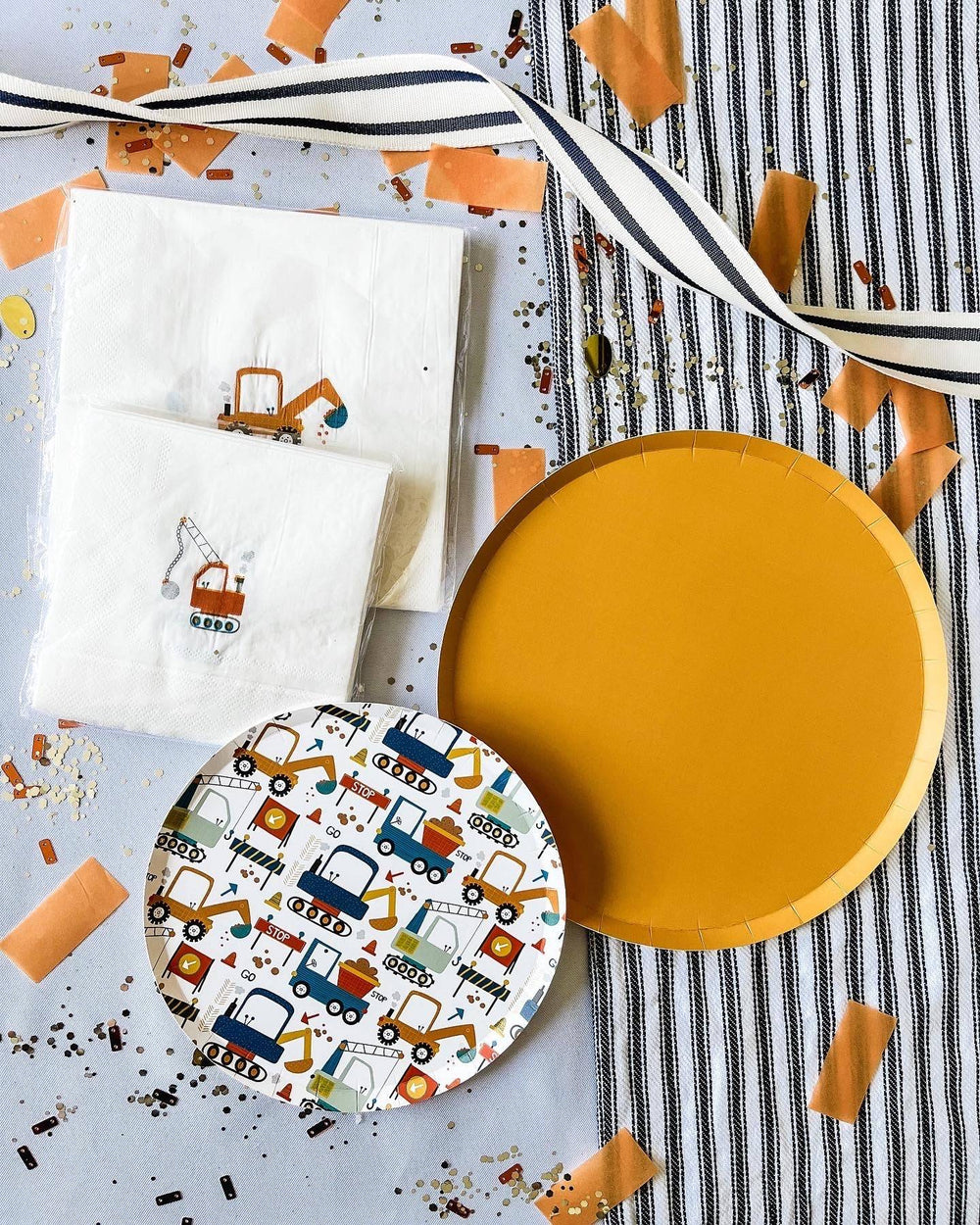 Yellow Paper Party Plate (8pcs) - Josi James - 9 Inch Plate