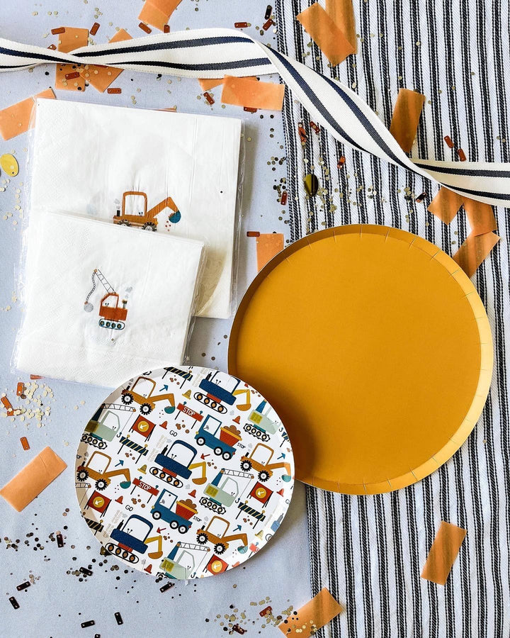Yellow Paper Party Plate (8pcs) - Josi James - 9 Inch Plate